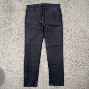 Téchin NY Size 34 Gray Suede 5-Pocket Pants